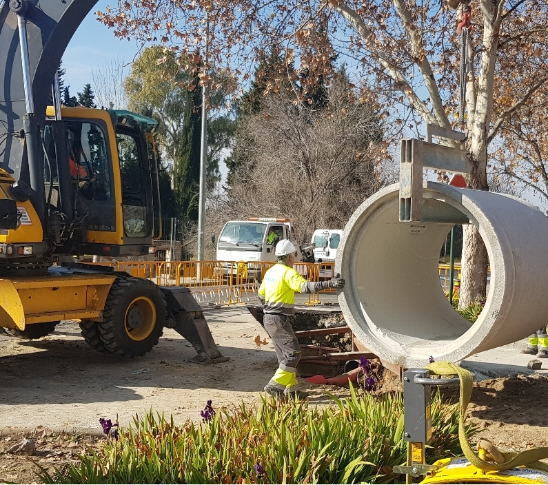 Obras del Colector en la Calle Gonzalo Gallas