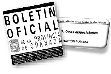 Boletín Oficial de la Provincia y Boletín Oficial de la Junta de Andalucía