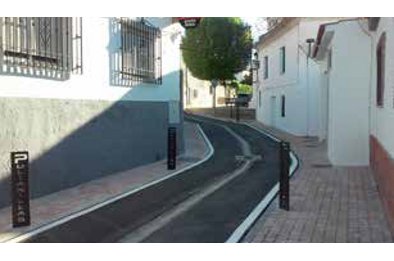 Renovación de la red de saneamiento en Calle Alhambra y Generalife de Pulianas.